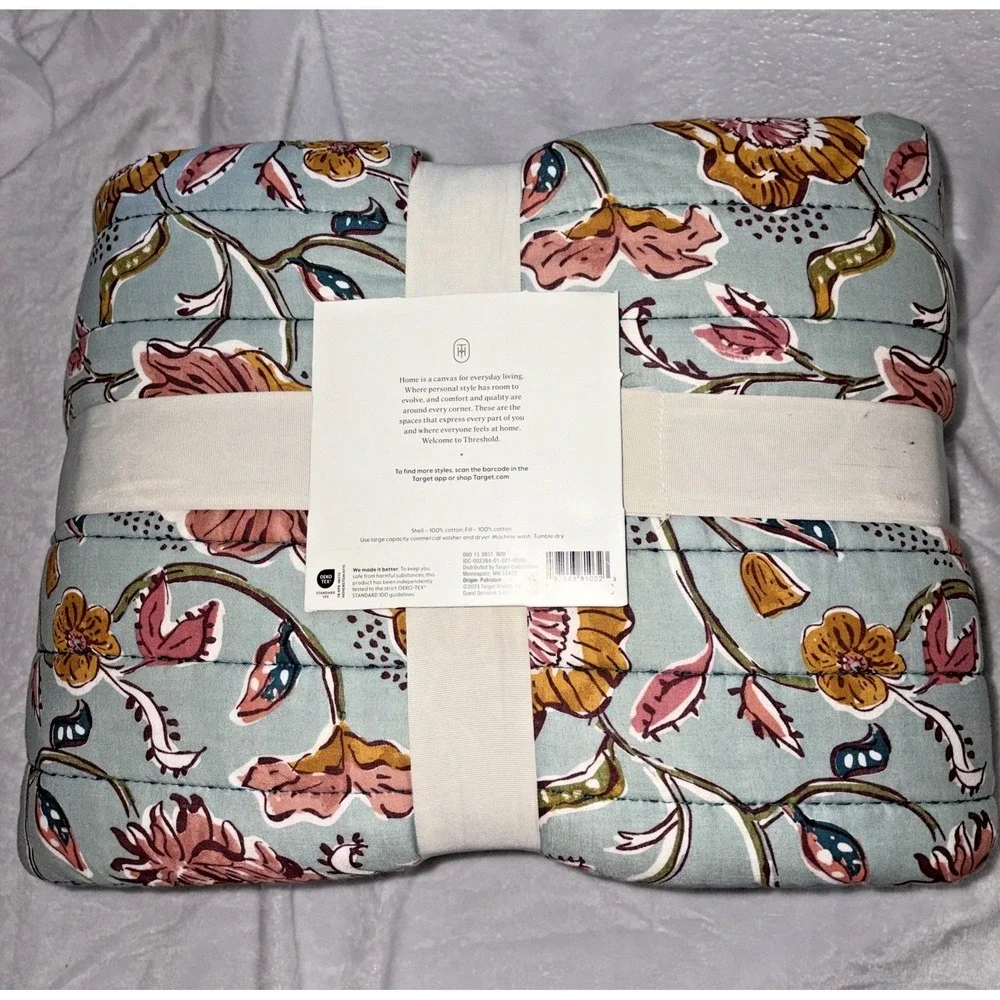 Threshold Earthy Vines Quilt - Full /Queen
